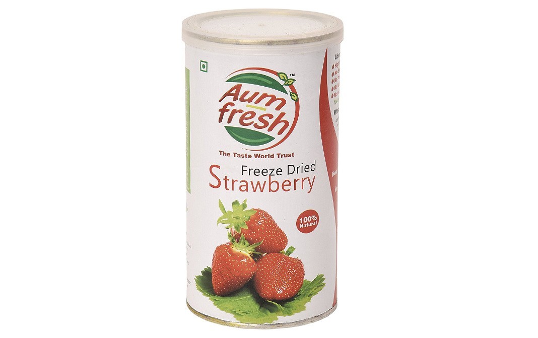 Aum Fresh Freeze Dried Strawberry    Tin  25 grams
